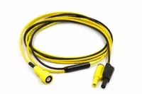 BNC to 4mm Banana Plugs Lead - Yellow